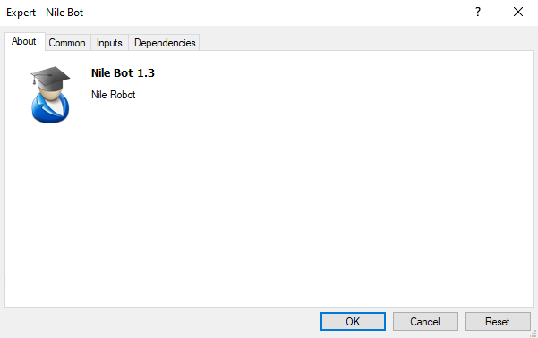 Nile attach to chart dialog